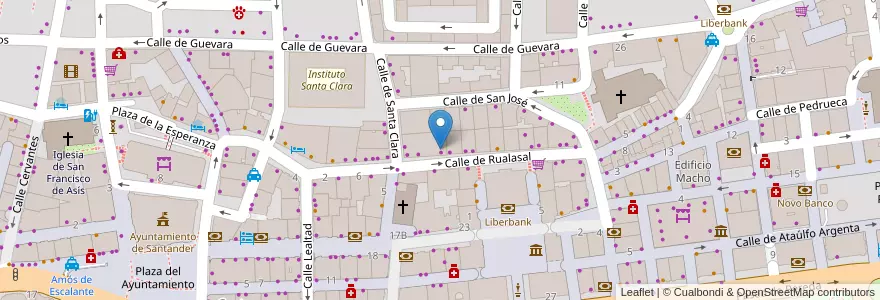 Mapa de ubicacion de Expressate en إسبانيا, كانتابريا, منطقة كانتابريا, Santander, Santander.
