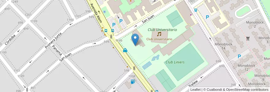 Mapa de ubicacion de Extencion UNS - Comedor Buffet en Argentina, Buenos Aires, Partido De Bahía Blanca, Bahía Blanca.