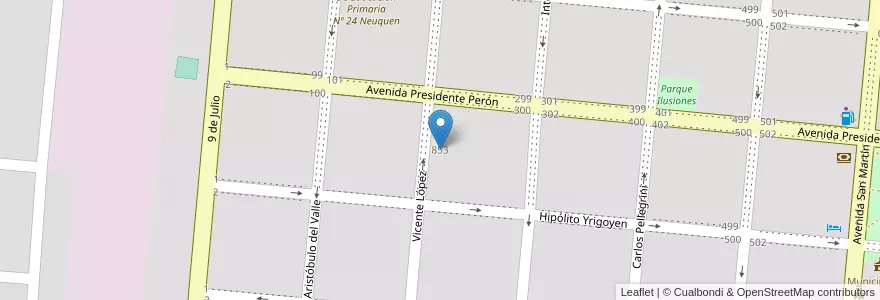 Mapa de ubicacion de Extension I De Escuela De Educación Secundaria Nº 4 en Arjantin, Buenos Aires, Partido De General Alvear, General Alvear.
