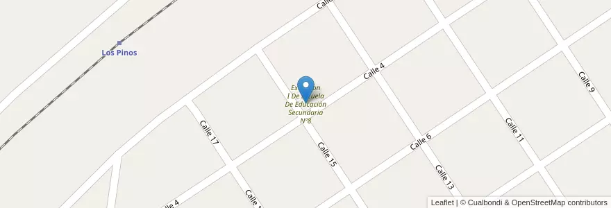 Mapa de ubicacion de Extension I De Escuela De Educación Secundaria Nº8 en Arjantin, Buenos Aires, Partido De Balcarce.