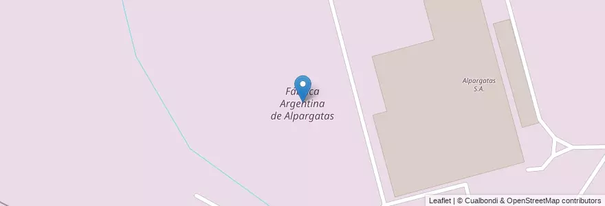 Mapa de ubicacion de Fábrica Argentina de Alpargatas en الأرجنتين, بوينس آيرس, Partido De Florencio Varela, Ingeniero Juan Allan.