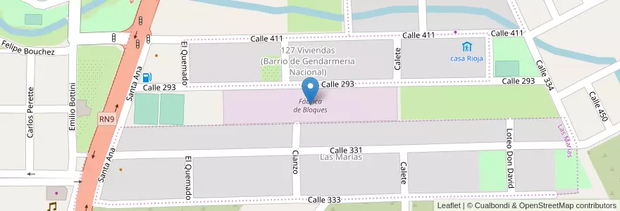Mapa de ubicacion de Fábrica de Bloques en Аргентина, Жужуй, Departamento Doctor Manuel Belgrano, Municipio De San Salvador De Jujuy, Alto Comedero.