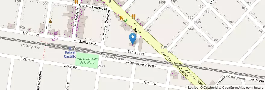 Mapa de ubicacion de Fabrica de Calzados Deportivos en Arjantin, Buenos Aires, Partido De La Matanza, Rafael Castillo.