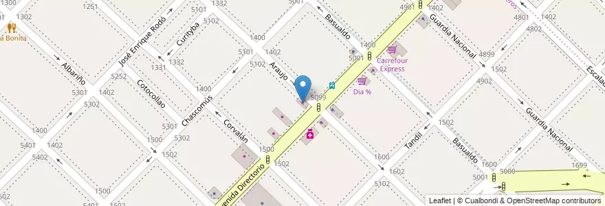 Mapa de ubicacion de Fábrica de Pasta, Mataderos en Argentinien, Ciudad Autónoma De Buenos Aires, Comuna 9, Buenos Aires.