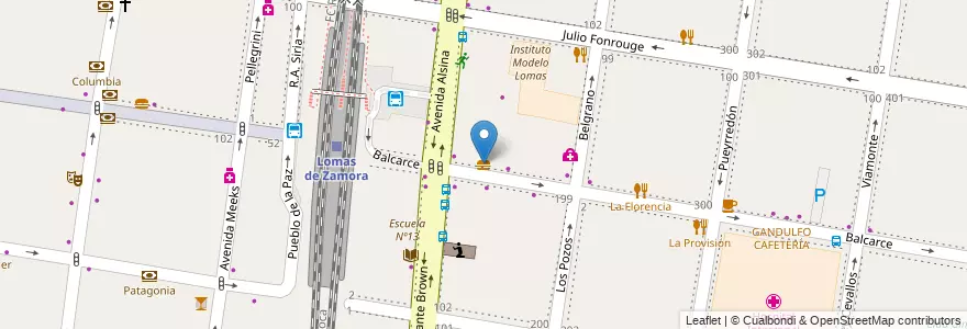 Mapa de ubicacion de Fábrica De Pizzas en Argentina, Buenos Aires, Partido De Lomas De Zamora, Lomas De Zamora.