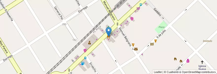 Mapa de ubicacion de Fábrica de Pizzas en Argentinië, Buenos Aires, Partido De Ezeiza, Tristán Suárez.