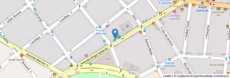 Mapa de ubicacion de Fábrica de Pizzas, Villa Crespo en Argentinien, Ciudad Autónoma De Buenos Aires, Buenos Aires, Comuna 6.