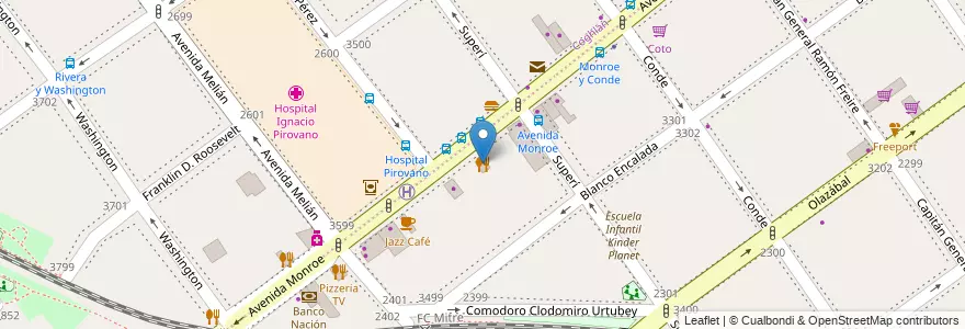 Mapa de ubicacion de Fábrica de Sandwiches, Belgrano en الأرجنتين, Ciudad Autónoma De Buenos Aires, Buenos Aires.