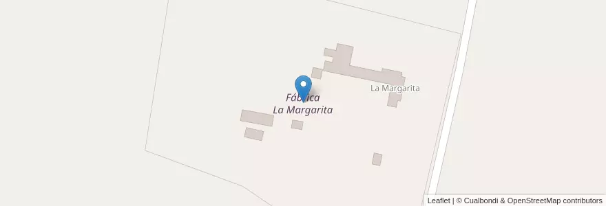 Mapa de ubicacion de Fábrica La Margarita en Аргентина, Буэнос-Айрес, Partido De General Pinto.