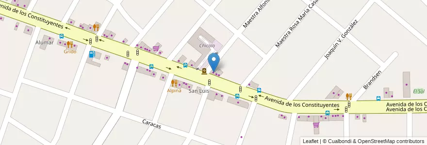 Mapa de ubicacion de Fábrica Liquida en Arjantin, Buenos Aires, Partido De Tigre, General Pacheco.