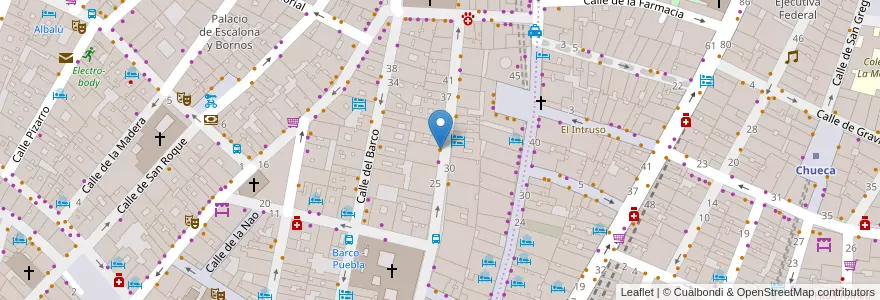 Mapa de ubicacion de Fábrica Maravillas en إسبانيا, منطقة مدريد, منطقة مدريد, Área Metropolitana De Madrid Y Corredor Del Henares, مدريد.