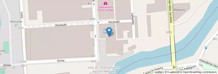 Mapa de ubicacion de Fábrica Tomada, Barracas en Argentine, Province De Buenos Aires, Partido De Avellaneda.