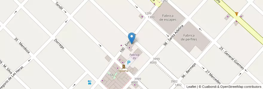 Mapa de ubicacion de Fabrica en Argentina, Buenos Aires, Partido De General San Martín, Villa Ballester.