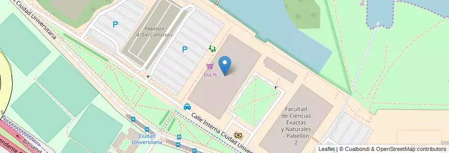 Mapa de ubicacion de Facultad de Arquitectura, Diseño y Urbanismo - Pabellón 3, Belgrano en Arjantin, Ciudad Autónoma De Buenos Aires, Buenos Aires, Comuna 13.