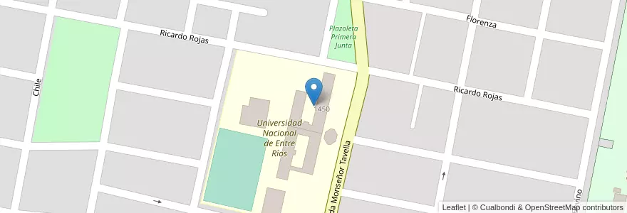 Mapa de ubicacion de Facultad de Ciencias de la Alimentación en Аргентина, Междуречье, Departamento Concordia, Distrito Suburbios, Concordia, Concordia.