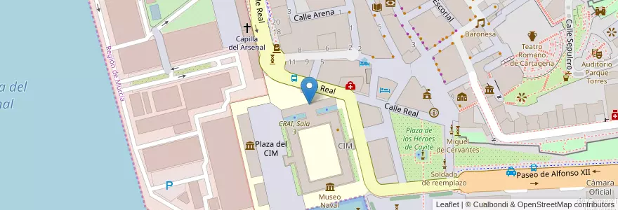 Mapa de ubicacion de Facultad de Ciencias de la Empresa en Испания.