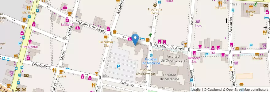 Mapa de ubicacion de Facultad de Ciencias Sociales, Recoleta en الأرجنتين, Ciudad Autónoma De Buenos Aires, Comuna 2, Buenos Aires.
