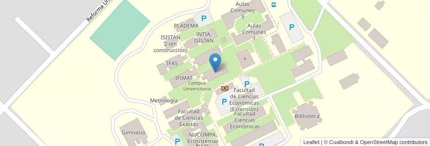 Mapa de ubicacion de Facultad de Ciencias Veterinarias en Argentine, Province De Buenos Aires, Partido De Tandil, Tandil.