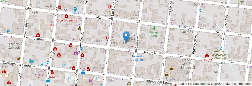 Mapa de ubicacion de Facultad de Humanidades y Ciencias Sociales en 阿根廷, Misiones, Departamento Capital, Municipio De Posadas, Posadas.