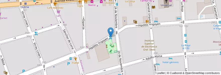 Mapa de ubicacion de Facultad de Psicología, Balvanera en Argentina, Ciudad Autónoma De Buenos Aires, Comuna 5, Comuna 3, Buenos Aires.