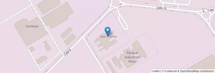 Mapa de ubicacion de Fada Pharma en Argentina, Provincia Di Buenos Aires, Partido Del Pilar, Fátima.