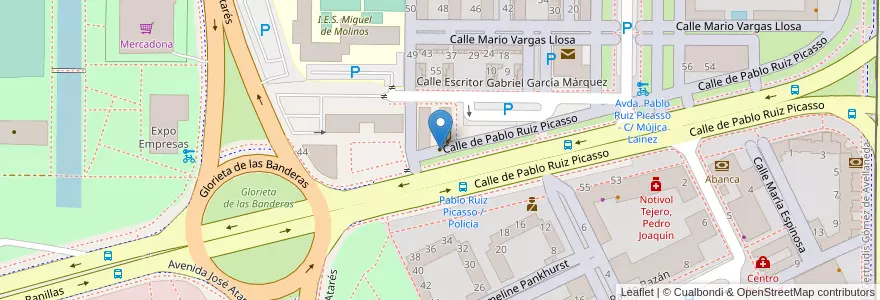 Mapa de ubicacion de Fadema en スペイン, アラゴン州, サラゴサ, Zaragoza, サラゴサ.