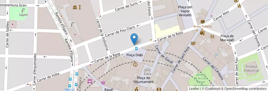 Mapa de ubicacion de Faktoria d'Arts en Espagne, Catalogne, Barcelone, Vallais-Occidental, Terrassa.