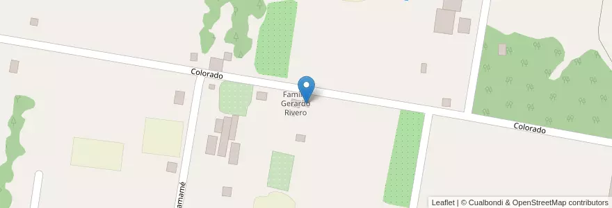 Mapa de ubicacion de Familia Rivero Ignacio en Argentine, Corrientes, Departamento Lavalle, Municipio De Yatay Tí Calle, Yatay Tí Calle.