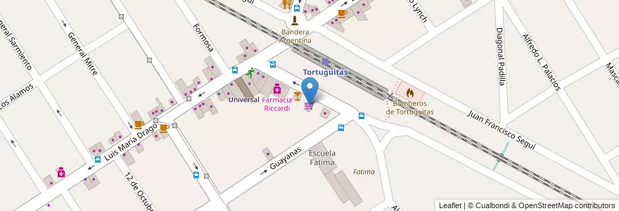 Mapa de ubicacion de Familia Varela Supermercado en Argentina, Buenos Aires, Partido De Malvinas Argentinas, Tortuguitas.