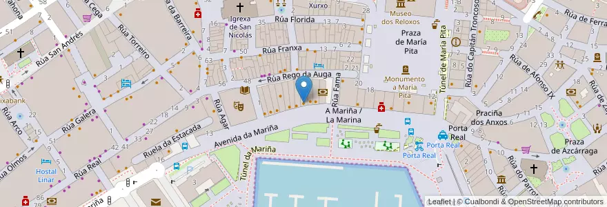 Mapa de ubicacion de Fargy en Espanha, Galiza, A Corunha, A Coruña, A Corunha.