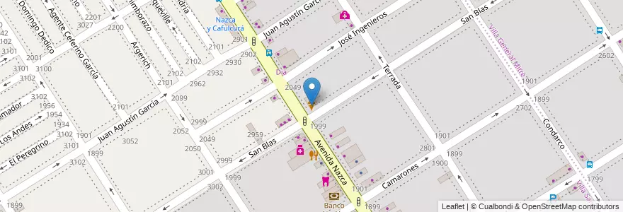 Mapa de ubicacion de Faricci, Villa Santa Rita en アルゼンチン, Ciudad Autónoma De Buenos Aires, ブエノスアイレス, Comuna 11.