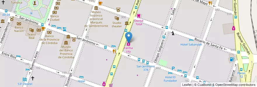 Mapa de ubicacion de Farma city en アルゼンチン, コルドバ州, Departamento Capital, Pedanía Capital, Córdoba, Municipio De Córdoba.