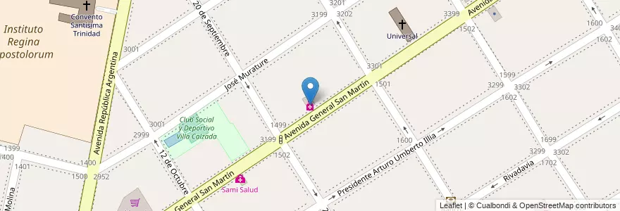 Mapa de ubicacion de Farma SyC en Argentina, Buenos Aires, Partido De Almirante Brown, Rafael Calzada.