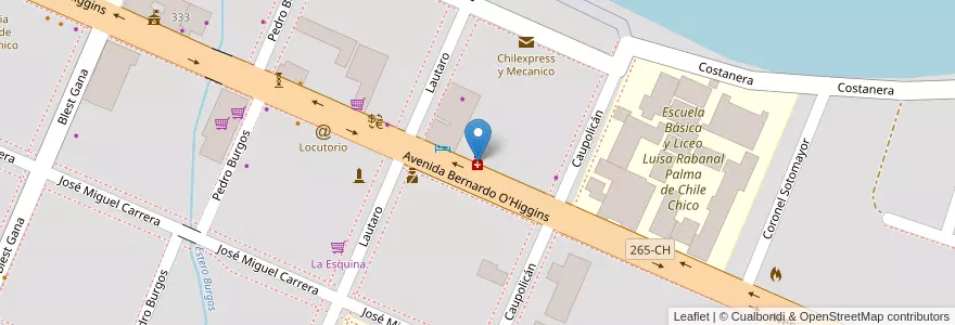 Mapa de ubicacion de FarmaAustral en Xi Айсен-Дель-Хенераль-Карлос-Ибаньес-Дель-Кампо.