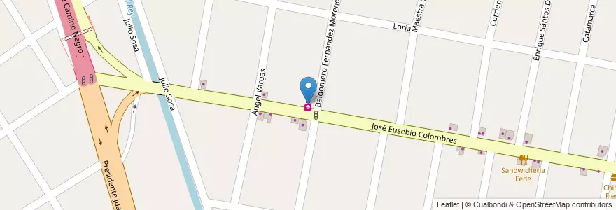 Mapa de ubicacion de Farmacia en Arjantin, Buenos Aires, Partido De Lomas De Zamora, Lomas De Zamora.