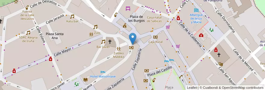 Mapa de ubicacion de Farmacia en Испания, Наварра, Наварра, Памплона.