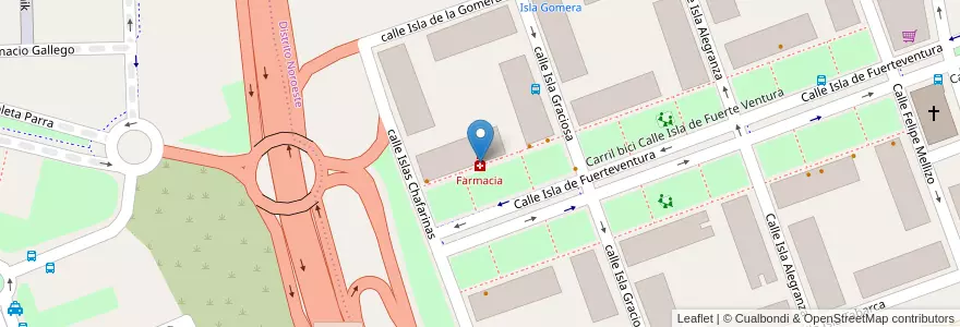 Mapa de ubicacion de Farmacia en 西班牙, 安达鲁西亚, Córdoba, Córdoba.