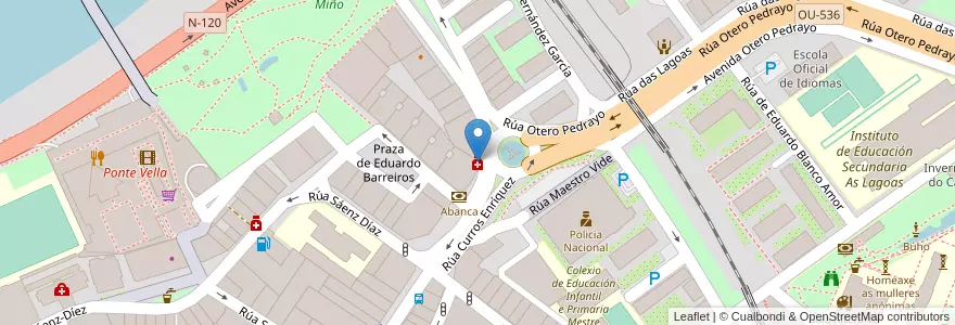 Mapa de ubicacion de Farmacia 24h en Spanien, Galicien, Ourense, Ourense, Ourense.