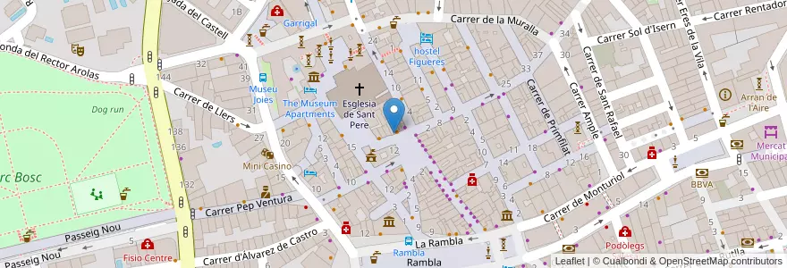 Mapa de ubicacion de Farmàcia en 西班牙, Catalunya, 赫罗纳, Alt Empordà, Figueres.