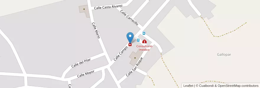 Mapa de ubicacion de Farmacia en إسبانيا, أرغون, سرقسطة, Ribera Alta Del Ebro, Pinseque.