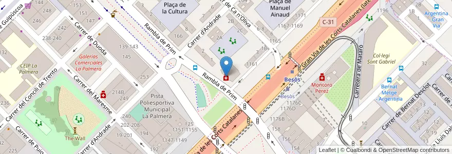 Mapa de ubicacion de Farmàcia en اسپانیا, Catalunya, Barcelona, Barcelonès, Barcelona.
