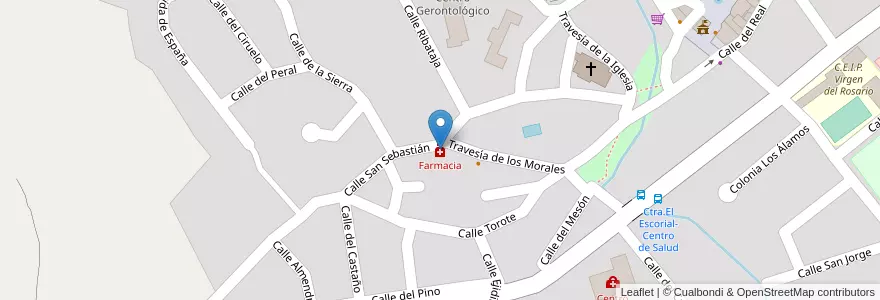 Mapa de ubicacion de Farmacia en スペイン, マドリード州, Comunidad De Madrid, Cuenca Alta Del Manzanares, Soto Del Real.