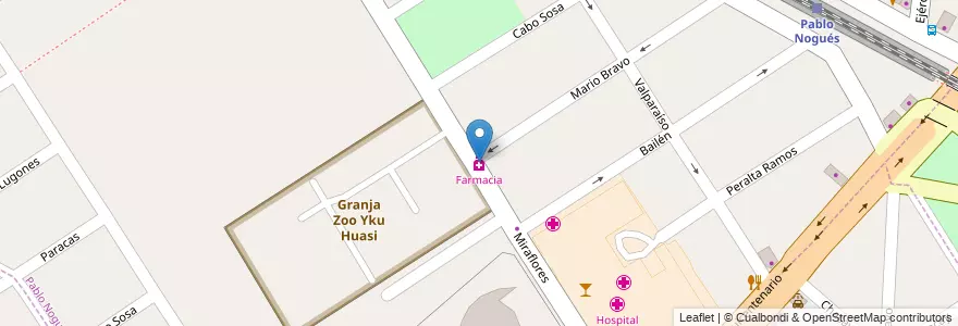 Mapa de ubicacion de Farmacia en آرژانتین, استان بوئنوس آیرس, Partido De Malvinas Argentinas, Pablo Nogués.