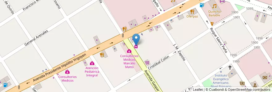 Mapa de ubicacion de Farmacia en 아르헨티나, 부에노스아이레스주, Partido De José C. Paz.
