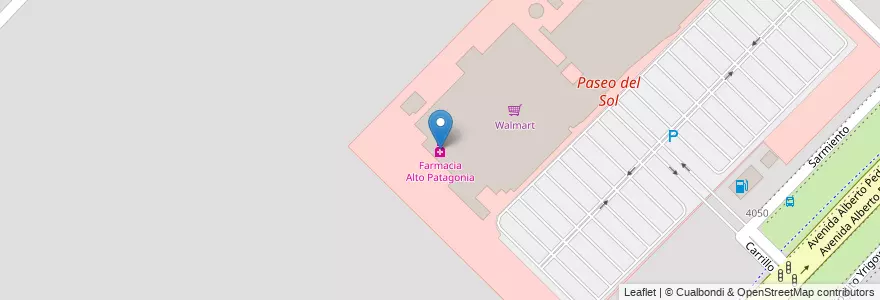 Mapa de ubicacion de Farmacia Alto Patagonia en Argentinië, Buenos Aires, Partido De Bahía Blanca, Bahía Blanca.