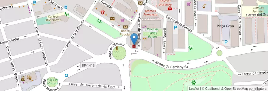 Mapa de ubicacion de Farmacia Ana Hidalgo del Barrio en España, Catalunya, Barcelona, Vallès Occidental, Cerdanyola Del Vallès.