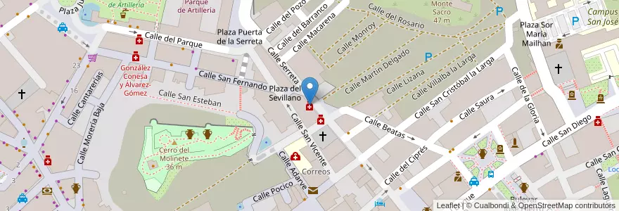 Mapa de ubicacion de Farmacia Ana y Javier Sánchez en Испания, Región De Murcia, Región De Murcia, Campo De Cartagena Y Mar Menor, Cartagena.
