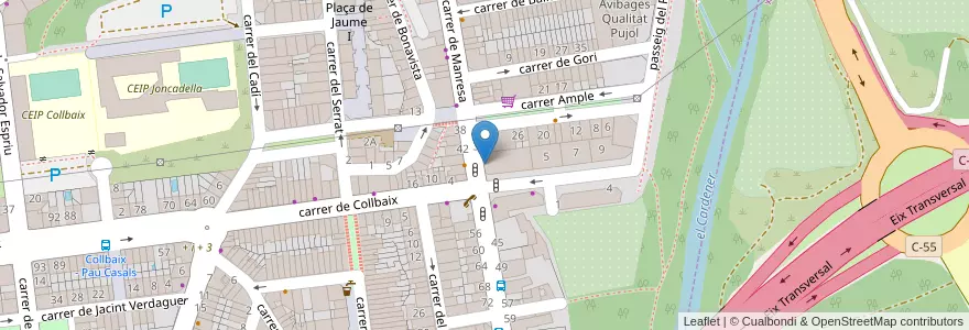 Mapa de ubicacion de Farmàcia Aranalde Forto en Espanha, Catalunha, Barcelona, Bages.