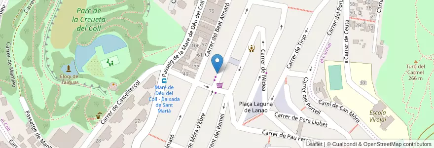 Mapa de ubicacion de Farmàcia Avecilla en Espagne, Catalogne, Barcelone, Barcelonais, Barcelone.