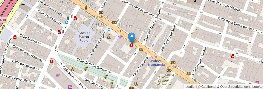 Mapa de ubicacion de Farmacia - Avenida Albufera 48 en إسبانيا, منطقة مدريد, منطقة مدريد, Área Metropolitana De Madrid Y Corredor Del Henares, مدريد.